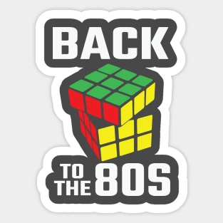 Back To The 80s - Rubik Cube Sticker